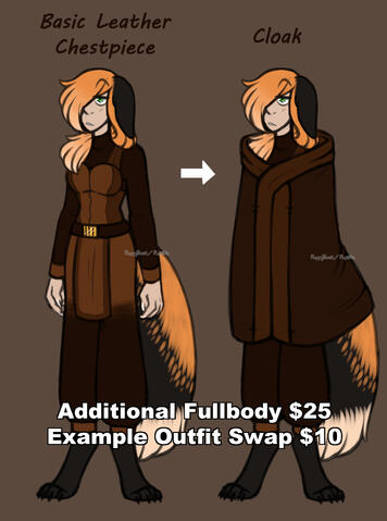 Additional Fullbody is $25 and additional outfit swaps on the same base depend on complexity!